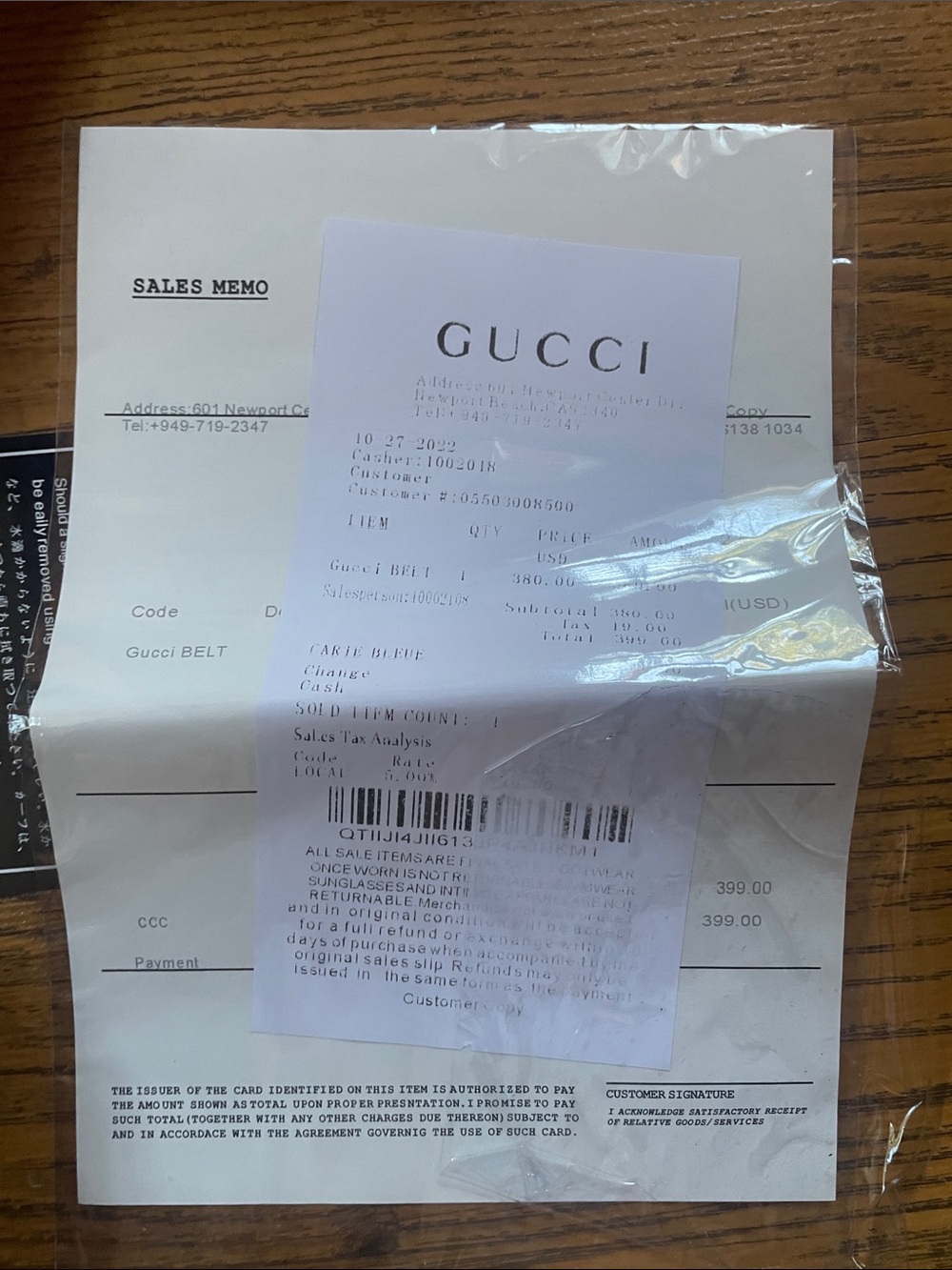Gucci Black Leather Belt with Gold Double G Buckle - Picture 10 of 16